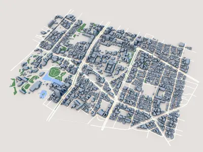 Shitennoji Temple Osaka Japan 3D model