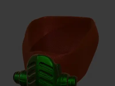 Gas mask helmet 3d model scifi Low-poly  Low-poly 3D model