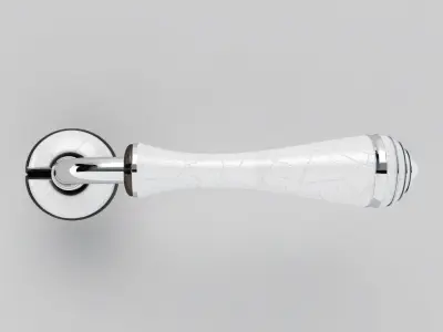 Handle door with chrome finish 3D model