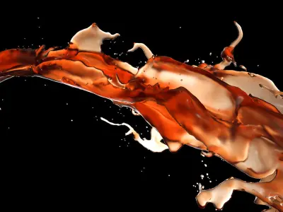 High quality realistically pouring 3d water flow - NO PLUGIN 3D model