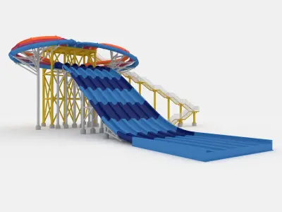 Waterpark Slide 6 3D model