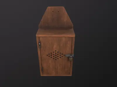  letter Box 3D Model Low-poly 3D model