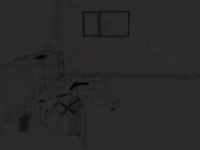 3D crime scene interior Free 3D model