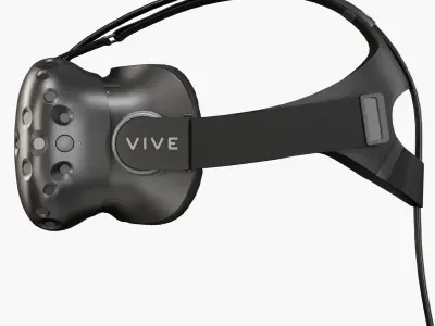 HTC Vive VR headset Low-poly 3D model