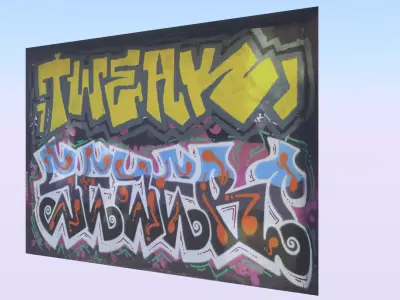 Graffiti wall XXIII 3D model