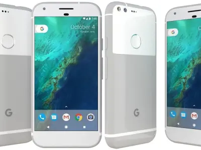 Google Pixel Very Silver 3D model