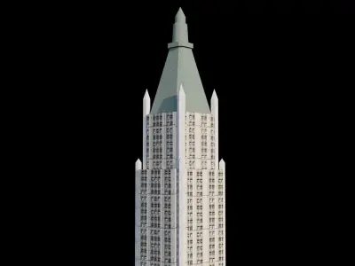 Woolworth Building - NYC Low-poly 3D model