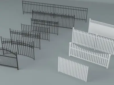 Fences 3D model