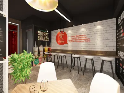 Restaurant Interior 3D model