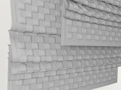 Roman shade c 3D model