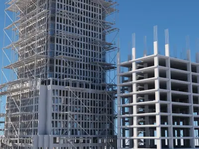3D Building Construction 05 3D model