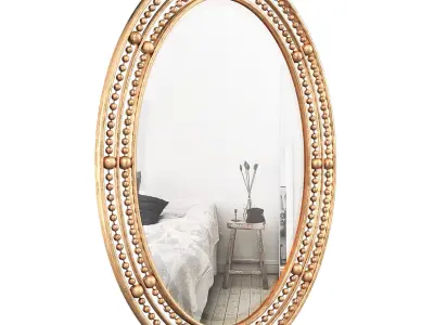Leeper Oval Wall Mirror WRMG5943 3D model