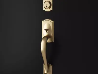 Entry Door Handle 3D model
