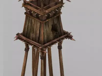 Game Desert - Building - Sentinel 01 3D model