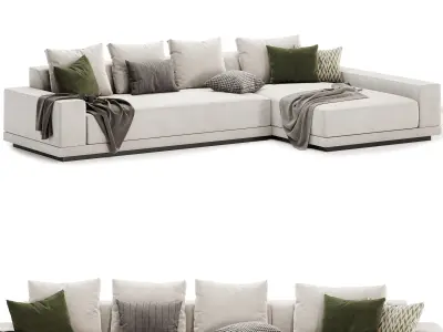 Cortona Sofa Chaise Sectional 3D model