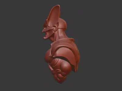 Guyver Head Bust 3D Model - STL Printable Sci-Fi Robot 3D print model