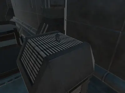 Low Poly Sci-Fi Ring Han Low-poly 3D model