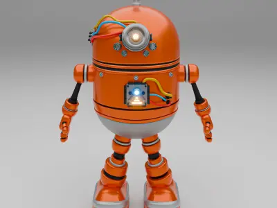 Cute Robot Toy named BITOX 3D model 3D print model