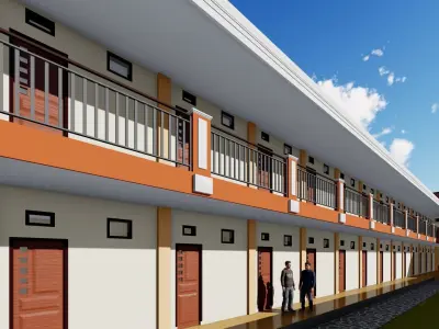 Boarding House 02 use at indonesia 3D model