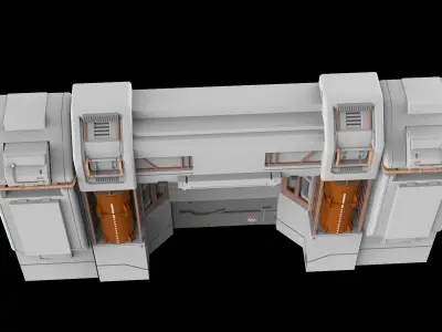 sci-fi Architectural element 12 3D model