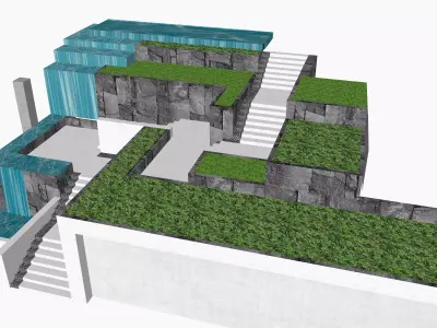 19 Innovative Landscape Step Designs for Green Areas 3D model