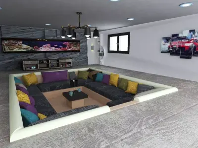 Living room  3D model 15