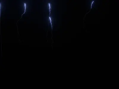 Lightning Rigged Animated Low-poly 3D model