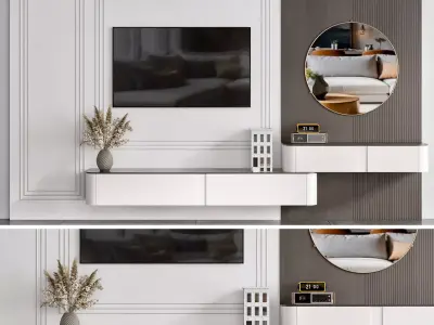 TV WALL NO50 A 3D model