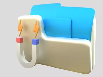 3D app web Icon Low-poly 3D model-07 Low-poly 3D model