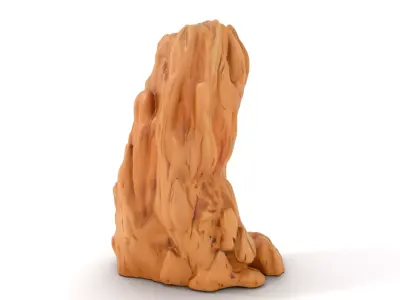 Rugged Sandstone Cliff model pack Low-poly 3D model