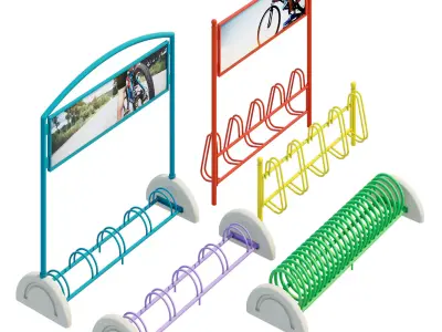 Bicycle stands one 3D model