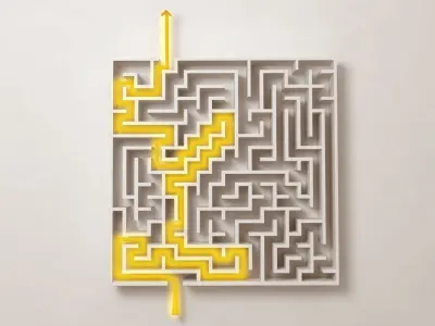 Maze model Low-poly 3D model