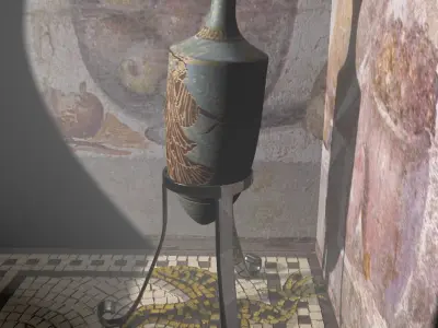 Roman Style Amphora Free 3D model