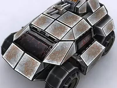 3DRT - Sci-Fi Forces - APC 4  Low-poly 3D model