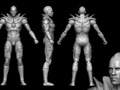 legend of the white dragon figure  3D model