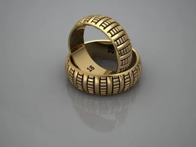 Unisex Ring 3D print model