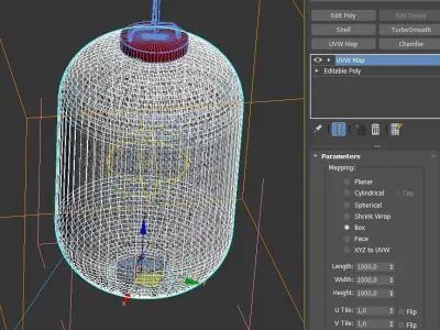 chinese hanging lamp  3D model