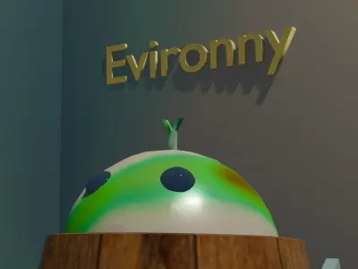 Evironny  model 001 Low-poly 3D model