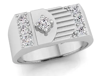 Small fancy mans ring 3D print model