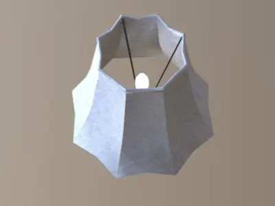 Bedroom Lamp low-poly game ready Low-poly 3D model