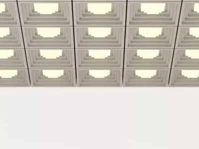 Ceiling No 006 Pantheum Surface Light 3D model