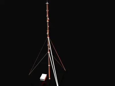 Tower radio 3D model