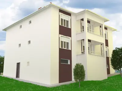 Dublex Villa Low-poly 3D model