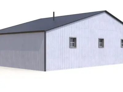 Farm Building 22 PBR Low-poly 3D model