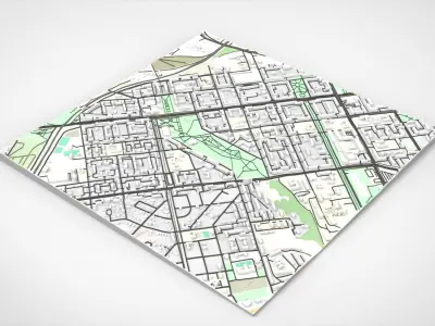 Cityscape Zaporizhzhya Ukraine 3D model