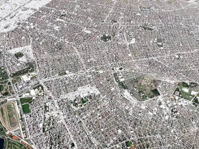 Cityscape Buenos Aires Argentina 3D model