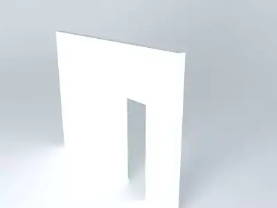 sliding door with pulley Free 3D model