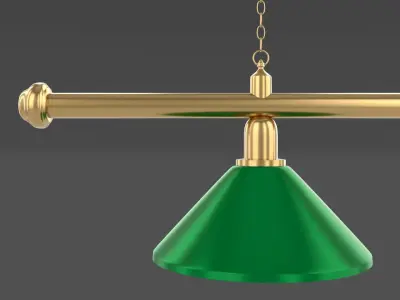 Pool Table Light Fixture 3D model