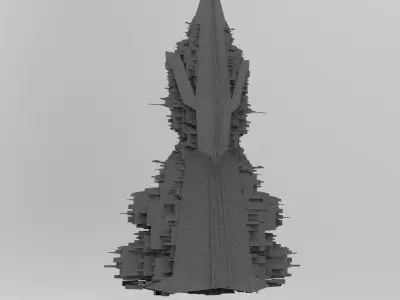 Pyramid Sc-Fi shape 3  3D model
