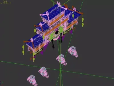 Beijing City Architecture - Archway 3D model